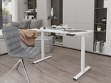 NNEKGE ET150 Series Standing Desk with USB Port (White White)