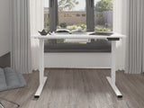 NNEKGE ET150 Series Standing Desk with USB Port (White White)