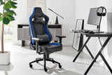 NNEKG Subzero Quilted Premium Gaming Chair (Black Blue)