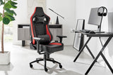 NNEKG Subzero Quilted Premium Gaming Chair (Black Red)