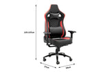 NNEKG Subzero Quilted Premium Gaming Chair (Black Red)