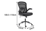 NNEKG Sunnyvale Low Back Office Chair (Black)