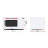 NNEDSZ  20L Microwave Oven 700W Countertop Kitchen Cooker White