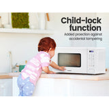 NNEDSZ  20L Microwave Oven 700W Countertop Kitchen Cooker White