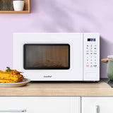 NNEDSZ  20L Microwave Oven 700W Countertop Kitchen Cooker White