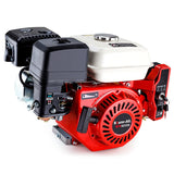 NNEMB 6.5HP Petrol Engine Stationary Motor OHV Horizontal Shaft Electric Start Recoil