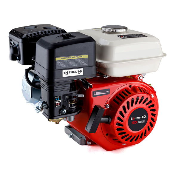 NNEMB 6.5HP Petrol Stationary Engine Motor 4-Stroke OHV Horizontal Shaft Recoil Start