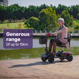 NNEMB SmartRider Folding Electric Mobility Scooter-Black & Red