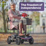 NNEMB SmartRider Folding Electric Mobility Scooter-Black & Red