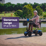 NNEMB SmartRider Folding Electric Mobility Scooter-Black & Blue