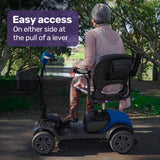 NNEMB SmartRider Folding Electric Mobility Scooter-Black & Blue