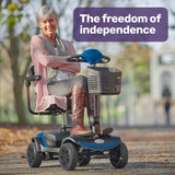 NNEMB SmartRider Folding Electric Mobility Scooter-Black & Blue