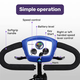 NNEMB SmartRider Folding Electric Mobility Scooter-Black & Blue