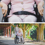 NNEMB 24 Inch Folding Wheelchair with Park Brakes-136kg Capacity-Retractable Armrests-Black