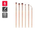 NNEKGE 6 Piece Eyeshadow Eyeliner Brush Set