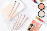 NNEKGE 6 Piece Eyeshadow Eyeliner Brush Set