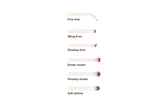 NNEKGE 6 Piece Eyeshadow Eyeliner Brush Set