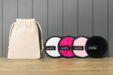 NNEKG Estelle Reusable Makeup Remover Microfibre Wipes Pads 4 Pack