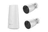 NNEKG Full HD 1080p Wireless Security Cameras x 2 with 12900mAH Battery & Base Station (BC1 2)