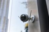 NNEKG Intelligent Dual Lens Outdoor Wi Fi 1080p Security Camera with AI Powered Person & Vehicle Detection (C3X)