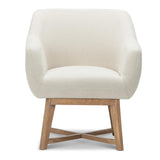 NNEDSZ Fabric Tub Lounge Armchair - Beige