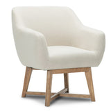 NNEDSZ Fabric Tub Lounge Armchair - Beige