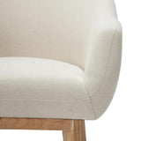 NNEDSZ Fabric Tub Lounge Armchair - Beige