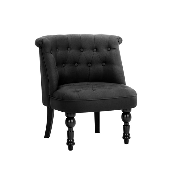 NNEDSZ Fabric Occasional Accent Chair - Black