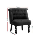 NNEDSZ Fabric Occasional Accent Chair - Black