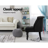 NNEDSZ Fabric Occasional Accent Chair - Black