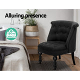 NNEDSZ Fabric Occasional Accent Chair - Black