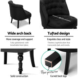 NNEDSZ Fabric Occasional Accent Chair - Black