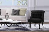 NNEDSZ Fabric Occasional Accent Chair - Black