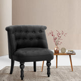 NNEDSZ Fabric Occasional Accent Chair - Black