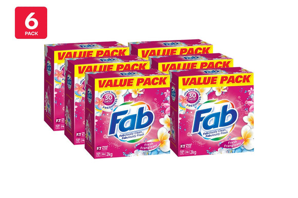 NNEKG Fab Fresh Frangipani Laundry Powder 2kg Pack of 6
