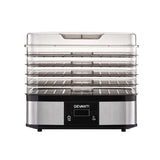 NNEDSZ Food Dehydrator with 5 Trays - Silver