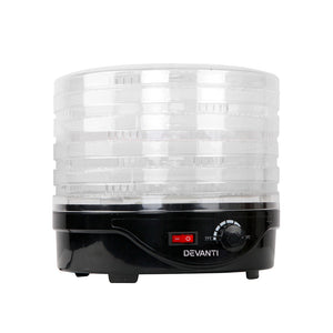 NNEDSZ Food Dehydrator with 5 Trays - Black