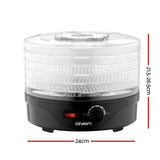 NNEDSZ Food Dehydrator with 5 Trays - Black