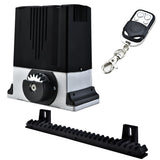 NNEMB Automatic Electric 5M Sliding Gate Opener Kit-1500kg Capacity-3x Remote Controllers