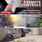 NNEMB Automatic Solar Electric 7M Sliding Gate Opener Kit-1500kg Capacity-3x Remote Controllers