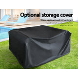 NNEDSZ 5PC Outdoor Furniture Sofa Set Lounge Setting Wicker Couches Garden Patio Pool