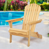 NNEDSZ Outdoor Chairs Furniture Beach Chair Lounge Wooden Adirondack Garden Patio