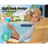 NNEDSZ Outdoor Chairs Furniture Beach Chair Lounge Wooden Adirondack Garden Patio