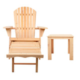 NNEDSZ 3 Piece Outdoor Beach Chair and Table Set
