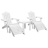 NNEDSZ Outdoor Sun Lounge Beach Chairs Table Setting Wooden Adirondack Patio Chair