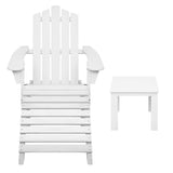 NNEDSZ Outdoor Sun Lounge Beach Chairs Table Setting Wooden Adirondack Patio Chair