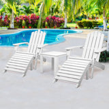 NNEDSZ Outdoor Sun Lounge Beach Chairs Table Setting Wooden Adirondack Patio Chair