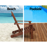 NNEDSZ Outdoor Sun Lounge Beach Chairs Table Setting Wooden Adirondack Patio Brown Chair