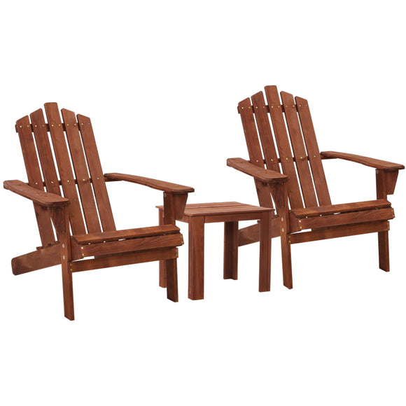 NNEDSZ Outdoor Sun Lounge Beach Chairs Table Setting Wooden Adirondack Patio Chair Brown