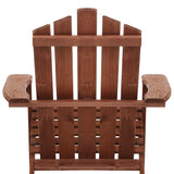 NNEDSZ Outdoor Sun Lounge Beach Chairs Table Setting Wooden Adirondack Patio Chair Brown